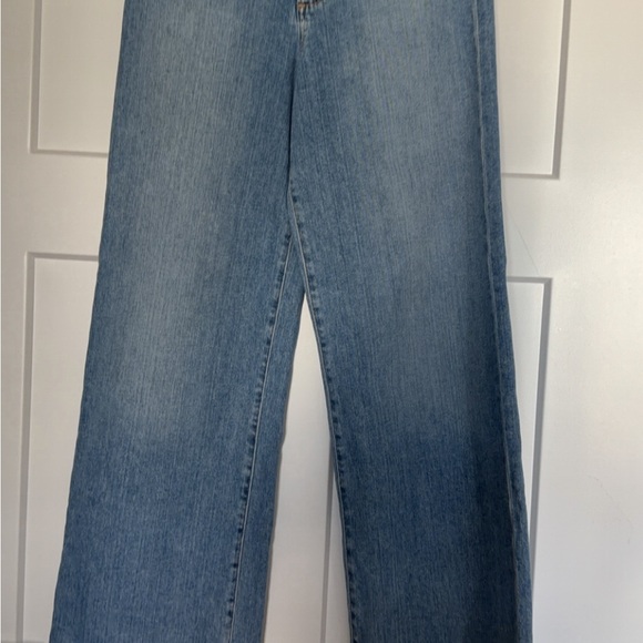New Favorite Daughter The Mischa Raw Hem Super High Waste Wide Leg Jeans - Picture 9 of 10